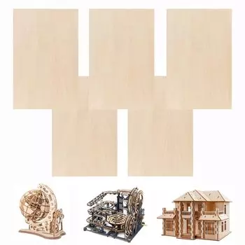 DIY wood 5 printed free home economics killing hobby hobby material board, ultra-thin, 1.5mm, pieces, model, carving, painting, craft, decoration,