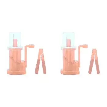 DIY вязальная машина, мини-катушка, вязальная машина, легкий ткач, вязальный швейный инструмент (розовый)