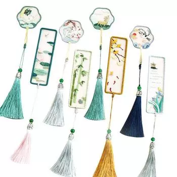 DIY вышитая закладка, материал, посылка, стартовый набор для вышивания с цветами, незавершенный продукт, набор закладок A1