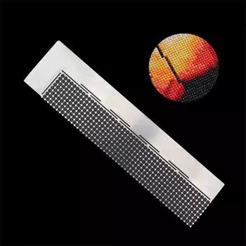 DIY вышивка крестом Алмазная картина сетчатая линейка форма точка дрель ручка сетка линейка M серебряный