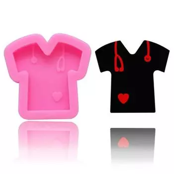 DIY забавная детская одежда силиконовое зеркало эпоксидная брелок для торта форма для выпечки помадки розовый