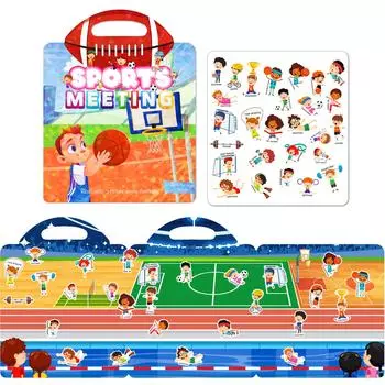 DIY желе тихая книга веселые игры дети познавательный интерес развивающие игрушки трехмерная лазерная наклейка книга