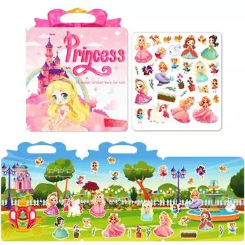 DIY желейная тихая книга, сказка, принцесса, детская головоломка, интересная игрушка для родителей и детей, тема принцессы, желейная книга-наклейка