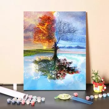 DIY живопись по номерам цифровая картина маслом хобби номера живопись картина маслом украшение дома визуальное искусство номера картина маслом 40x50cm no frame