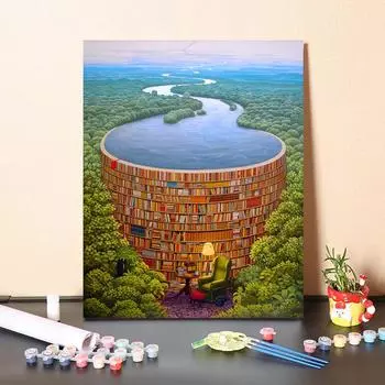 DIY живопись по номерам цифровая картина маслом хобби номера картина маслом визуальное искусство украшения дома номера живопись картина маслом 40x50cm no frame