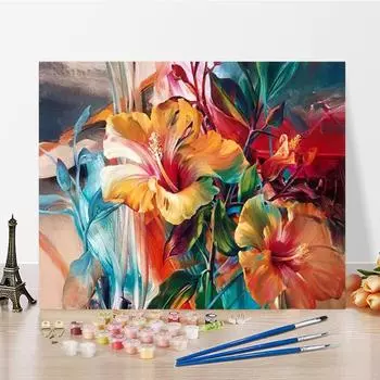 DIY живопись по номерам цифровая картина маслом украшение дома номера картина маслом цифры живопись хобби Изобразительное искусство картина маслом 40x50cm no frame