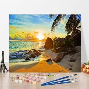 DIY живопись по номерам цифровая картина маслом хобби Изобразительное искусство картина маслом цифры живопись украшение дома номера картина маслом 40x50cm no frame