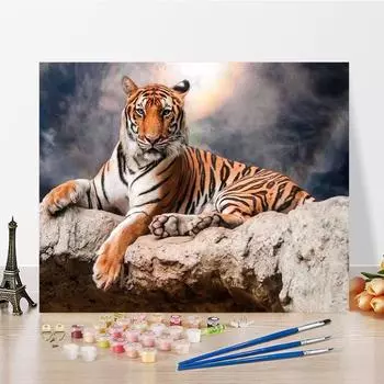 DIY живопись по номерам цифровая картина маслом украшение дома хобби Изобразительное искусство номера картина маслом цифры живопись картина маслом 40x50cm no frame