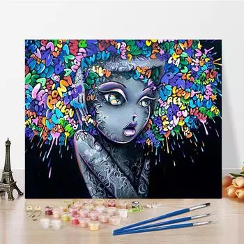 DIY живопись по номерам цифровая картина маслом хобби Изобразительное искусство номера картина маслом картина маслом украшение дома номера живопись 40x50cm no frame