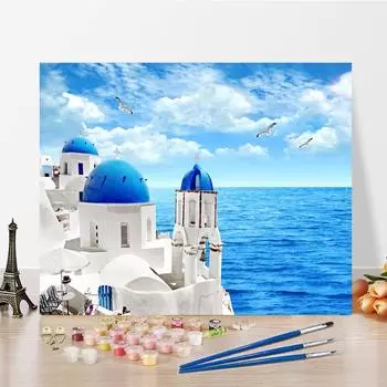 DIY Живопись по номерам Цифровая масляная живопись Домашнее украшение Цифры Масляная живопись Масляная живопись Цифры Живопись Хобби Изобразительное искусство 40x50cm no frame