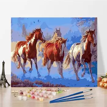 DIY Живопись по номерам Цифровая масляная живопись Ремесла Искусство Домашнее украшение Хобби Живопись по номерам 40x50cm no frame