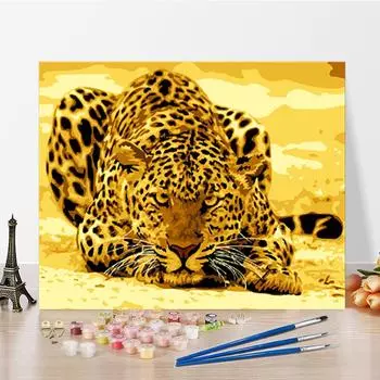 DIY Живопись по номерам Цифровая масляная живопись Ремесла Хобби Живопись по номерам Домашнее украшение Искусство 40x50cm no frame