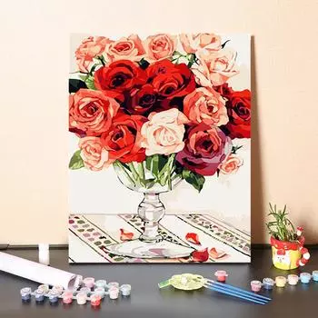 DIY Живопись по номерам Цифровая масляная живопись Поделки Живопись по номерам Домашнее украшение Хобби Искусство 40x50cm no frame