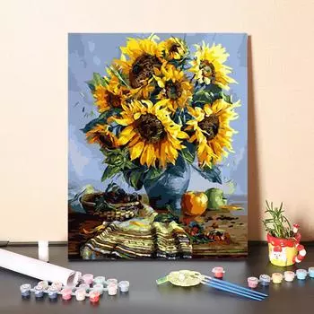 DIY Живопись по номерам Цифровая живопись маслом Хобби Живопись по номерам Домашнее украшение Искусство Ремесла 40x50cm no frame