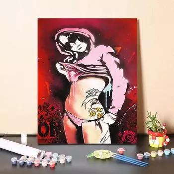 DIY Живопись по номерам Цифровая живопись маслом Хобби Украшение дома Цифровая живопись Масляная живопись Изобразительное искусство Масляная живопись 40x50cm no frame