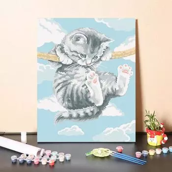 DIY Живопись по номерам Цифровая живопись маслом Домашнее украшение Искусство Живопись по номерам Хобби Ремесла 40x50cm no frame