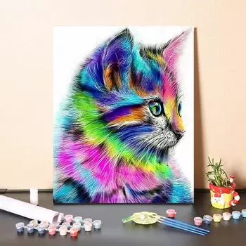 DIY Живопись по номерам Цифровая живопись маслом Хобби Украшение дома Живопись по номерам Ремесла Искусство 40x50cm no frame