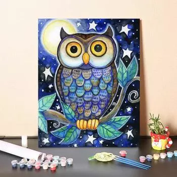 DIY Живопись по номерам Цифровая живопись маслом Цифры Картина маслом на холсте Искусство Домашнее украшение 40x50cm no frame