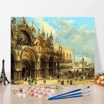 DIY Живопись по номерам Цифровая живопись маслом Ремесла Хобби Искусство Живопись по номерам Домашнее украшение 40x50cm no frame