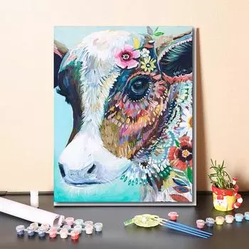 DIY Живопись по номерам Цифровая живопись маслом Хобби Цифровая живопись маслом Живопись по номерам Домашнее украшение Изобразительное искусство Живопись маслом 40x50cm no frame
