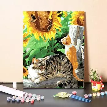 DIY Живопись по номерам Хобби Искусство Цифровая масляная живопись Ремесла Украшение дома Живопись по номерам 40x50cm no frame