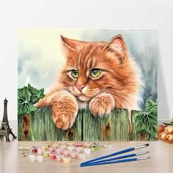 DIY Живопись по номерам Холст Цифровая живопись маслом Домашнее украшение Цифры Живопись маслом Искусство 40x50cm no frame