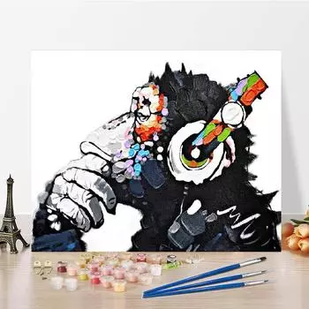 DIY Живопись по номерам Холст Цифры Масляная живопись Цифры Живопись Украшение дома Цифровая масляная живопись 40x50cm no frame