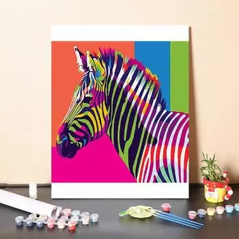 DIY Живопись по номерам Холст Домашнее украшение Цифровая масляная живопись Цифровая живопись маслом 40x50cm no frame