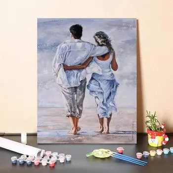 DIY Живопись по номерам Холст Искусство Цифровая живопись маслом Домашнее украшение Цифровая живопись маслом 40x50cm no frame