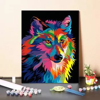 DIY Живопись по номерам Искусство Цифры Масляная живопись Домашнее украшение Холст Цифровая масляная живопись 40x50cm no frame