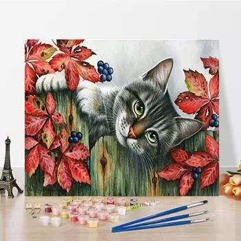 DIY Живопись по номерам Искусство Хобби Цифровая масляная живопись Ремесла Живопись по номерам Домашнее украшение 40x50cm no frame