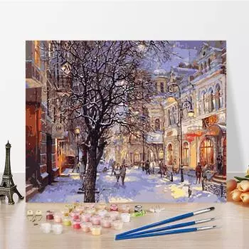 DIY живопись по номерам искусство украшения дома номера живопись ремесла цифровая картина маслом хобби 40x50cm no frame