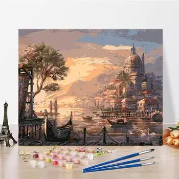 DIY живопись по номерам искусство украшения дома цифровая картина маслом хобби номера живопись ремесла 40x50cm no frame
