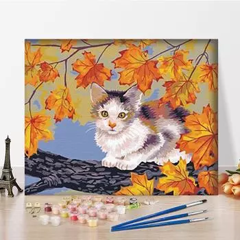 DIY Живопись по номерам Искусство Живопись по номерам Цифровая живопись маслом Хобби Ремесла Украшение дома 40x50cm no frame