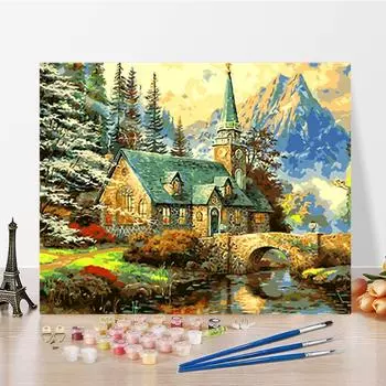 DIY живопись по номерам ремесла цифровая картина маслом искусство хобби украшения дома цифры живопись