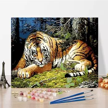 DIY Живопись по номерам Ремесла Цифровая масляная живопись Цифры Живопись Искусство Домашнее украшение Хобби 40x50cm no frame