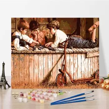 DIY Живопись по номерам Ремесла Хобби Живопись по номерам Искусство Цифровая живопись маслом Украшение дома 40x50cm no frame