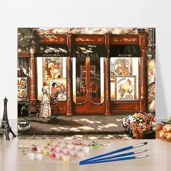 DIY Живопись по номерам Ремесла Украшение дома Цифровая масляная живопись Цифры Живопись Искусство Хобби 40x50cm no frame