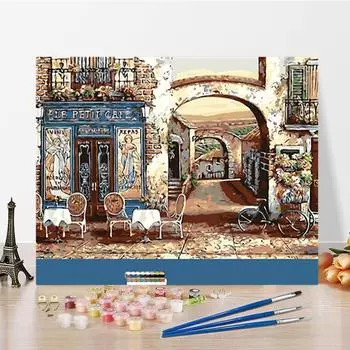 DIY Живопись по номерам Ремесла Украшение дома Хобби Живопись по номерам Искусство Цифровая живопись маслом 40x50cm no frame