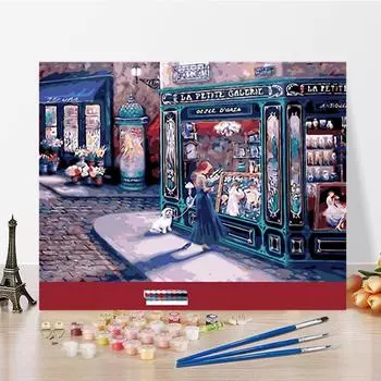 DIY Живопись по номерам Ремесла Живопись по номерам Украшение дома Цифровая живопись маслом Хобби Искусство 40x50cm no frame