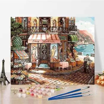 DIY Живопись по номерам Ремесла Живопись по номерам Украшения для дома Искусство Хобби Цифровая живопись маслом 40x50cm no frame