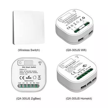 DIY ZigBee Switch Водонепроницаемый Tuya WiFi Smart Switch 2-way Control для Smart Life Wireless Switch