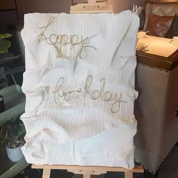 DIY знак дня рождения, материал арки, доска Kt, простая белая плиссированная доска KT для украшения дня рождения, раскрытие пола, вечерние украшения для детского душа