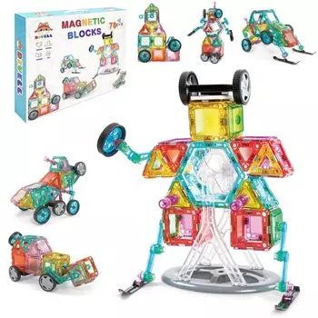 DIYELL Магнитные блоки Магнитные игрушки Развивающие игрушки Развивающие блоки Строительные блоки Тренировка мозга (78pcs)