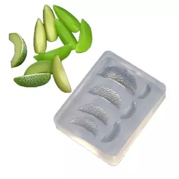 DIYs Дыня Форма силиконовая форма эпоксидная смола форма миниатюрные фруктовые ломтики глиняная форма маленькая еда игровая форма для кукольного домика