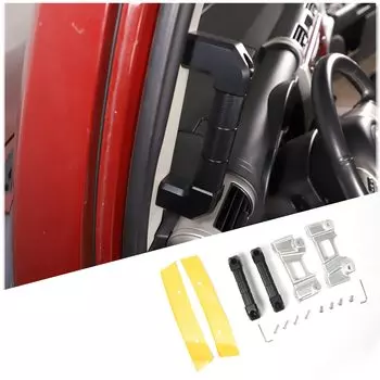 DIYUCAR Compatible with Toyota FJ Cruiser Car Handle Replacement Parts Front Grab Handle Aluminum Assist Grip Red Seat Passenger Seat Set Interior чёрный