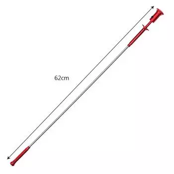 DIYWORK Магнит + 4 когтя + светодиодная подсветка Магнитная длинная пружинная рукоятка Инструменты для чистки канализации Гибкий инструмент для захвата красный