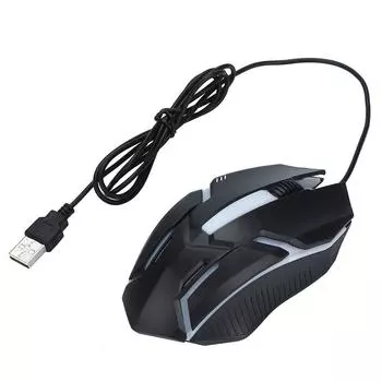 Дизайн 1200 DPI USB-проводная оптическая игровая мышь для мыши для ПК One Size чёрный