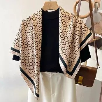 Дизайн 90 см квадратный шарф женский атласный шелковый ободок хиджаб бандана женская шаль накидка пляжный палантин шейный платок эшарп 90x90