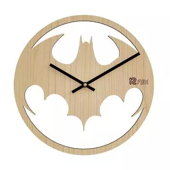Дизайн Бэтмена 12-дюймовые Искусно сделанные Стильные Элегантные Аналоговые Деревянные Настенные Часы для Гостиной Холла Спальни Офиса Подарок Кленовое дерево